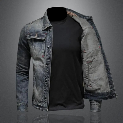 Karl™ | Klassisk jeansjacka med rå kant