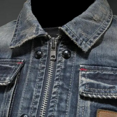 Karl™ | Klassisk jeansjacka med rå kant